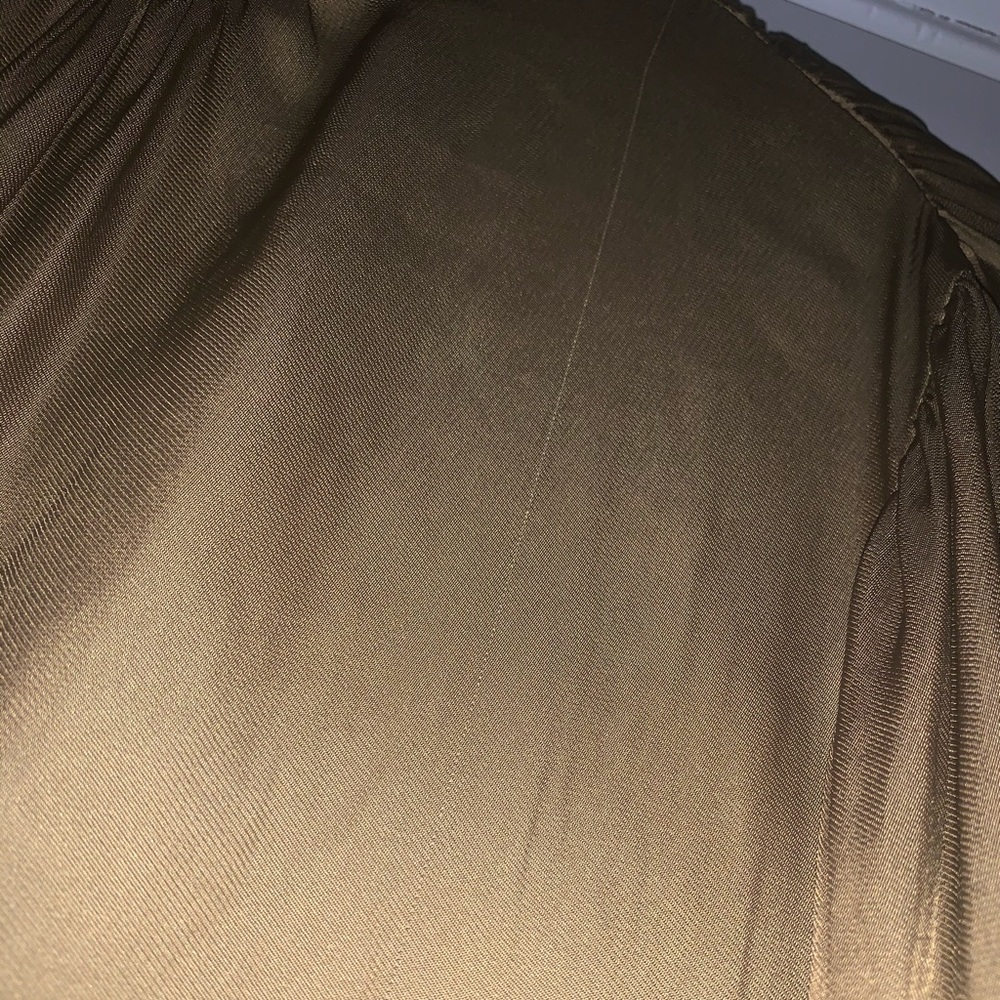 Zara Open-back Silky Blouse. Mustard. Size small - Picture 5 of 5